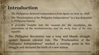 La Proclamation de l'Indépendance Philippine: Une Déclaration Audacieuse face au Colonialisme Espagnol et aux Aspirations Nationalistes Croissantes